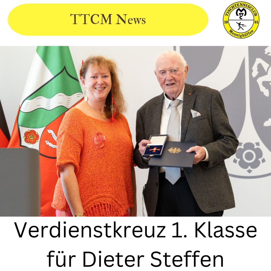 Verdienstkreuz 1. Klasse für Dieter Steffen